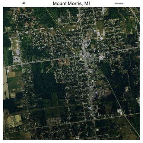 Aerial Photography Map of Mount Morris, MI Michigan