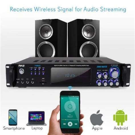 Pyle P Bt Bluetooth Hybrid Amplifier Receiver Home Theater Pre