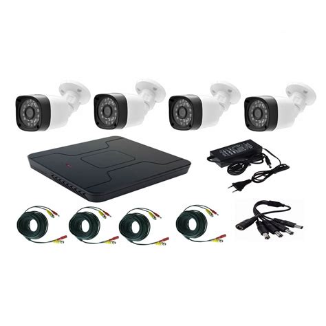 Kit Camere Supraveghere Mp Full Hd P Ir M Exterior Dvr