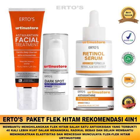 Jual Ertos Paket Flek Bintik Hitam 4IN1 FACIAL TREATMENT NEW