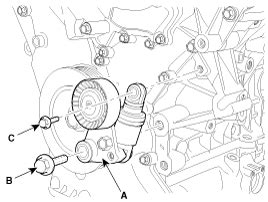 Hyundai Azera Drive Belt Tensioner Repair Procedures Timing System