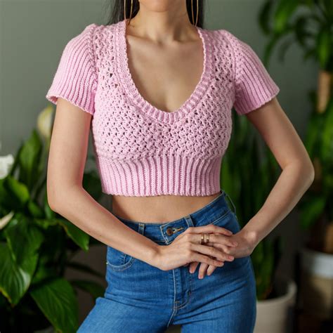 Crochet Pattern Crochet Crop Top Pattern Pdf Download Etsy