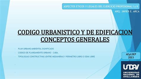 Legales Clase 4 Código Urbanístico y de Edificación CABA YouTube