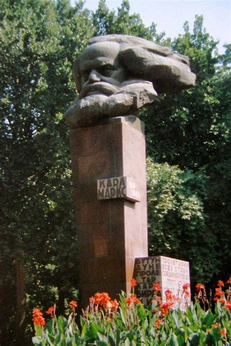 Uzbek Soviet Socialist Republic Karl Marx Monument At The Amir Timur