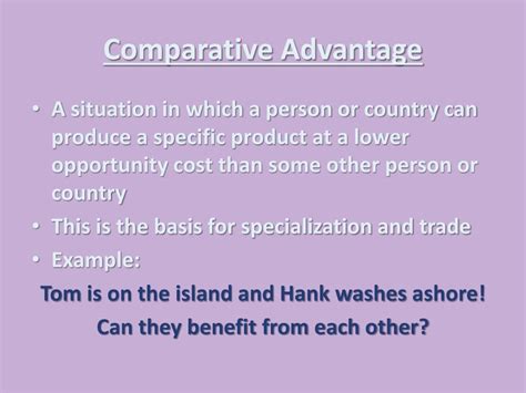 PPT Comparative Advantage Absolute Advantage Specialization And