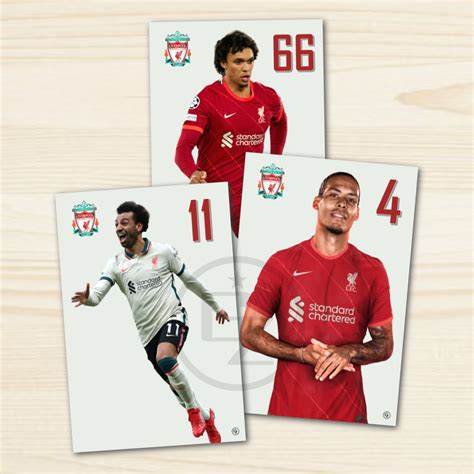 LIVERPOOL CHELSEA Player Prints EPL Football Fan Gift Collection