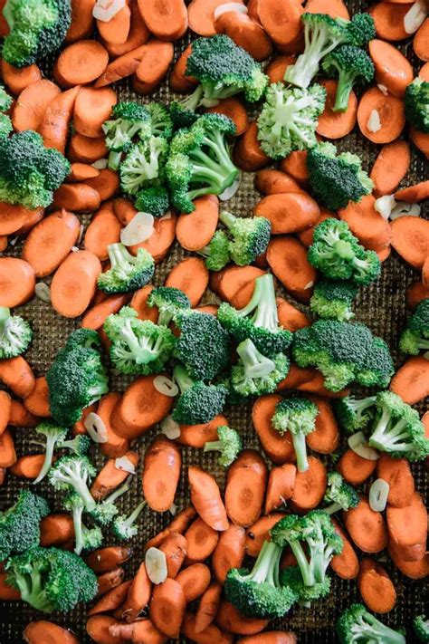 Roasted Broccoli And Carrots ⋆ 5 Ingredients 30 Minutes Super Tasty