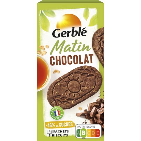 Biscuit Matin Chocolat Gerble La Boite De G Prix Carrefour