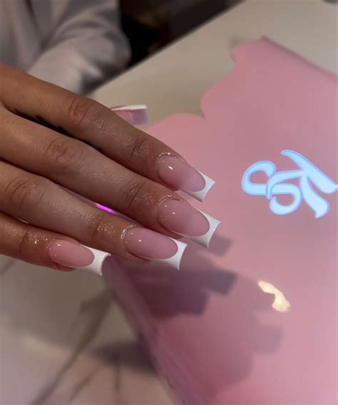 Pin By Cm On Naileddd It Pink Acrylic Nails Short Square Acrylic