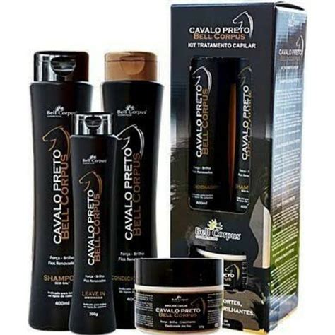 Kit Capilar CAVALO PRETO Bell Corpus Shopee Brasil