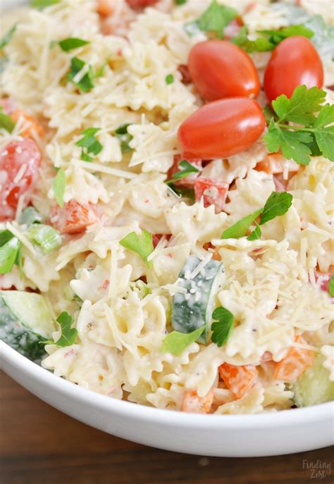 Pasta Salad Recipes With Mayo Hines Sight Blog Easy No Mayo Pasta