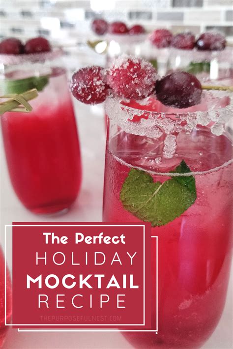 Simple And Festive Holiday Mocktail The Purposeful Nest