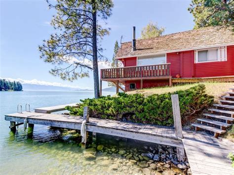 Small Cozy Cabin On Flathead Lake Sleeps 4 With Private Dock Near Rollins Mt Lake View