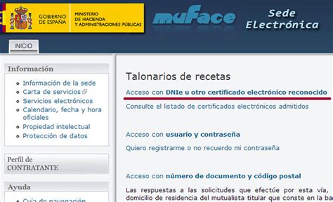 C Mo Solicitar Talonarios De Recetas De Muface Con Certificado Digital