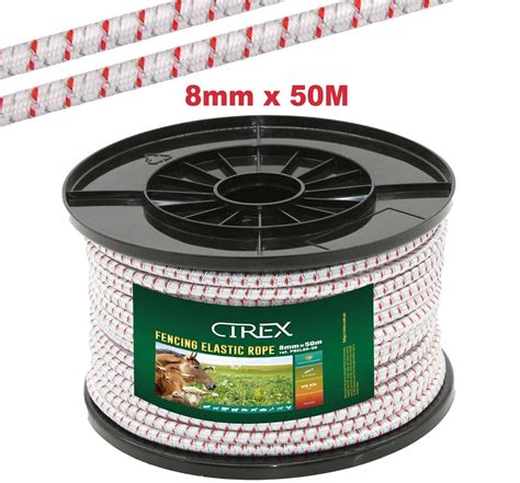 Electric Fence Bungee Bungy Shock Cord Poly Rope Gate Wire Poly Rope