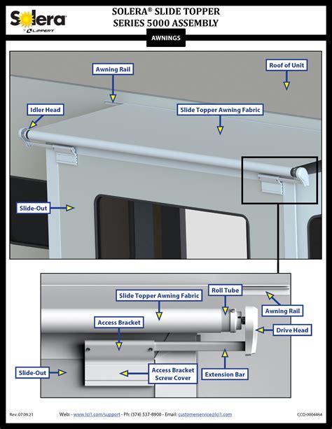 Lippert Solera Slide Out Awning Parts