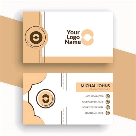 Premium Vector Minimalistic And Elegant Business Card Design Template