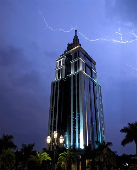 Ub Tower Bangalore Captured During Recent Rains Revilbuildings