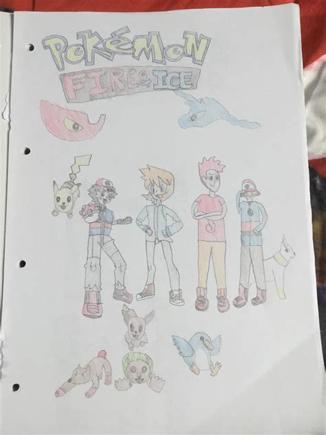 Pokemon Fire And Ice Anime Poster By Eslm Studios On Deviantart