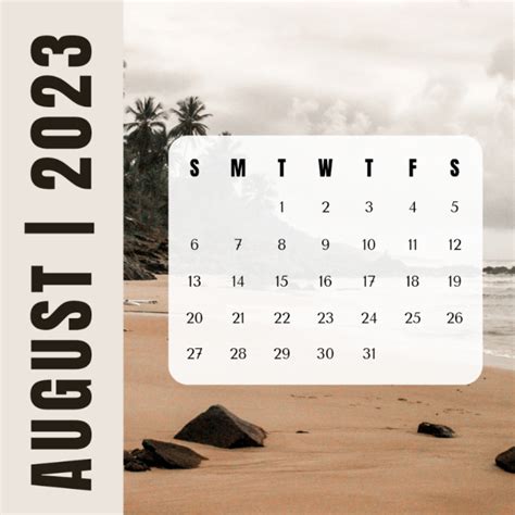 August calendar Template | PosterMyWall