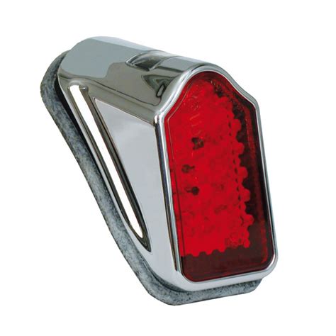 Mini LED Tombstone Taillight Chrome Red