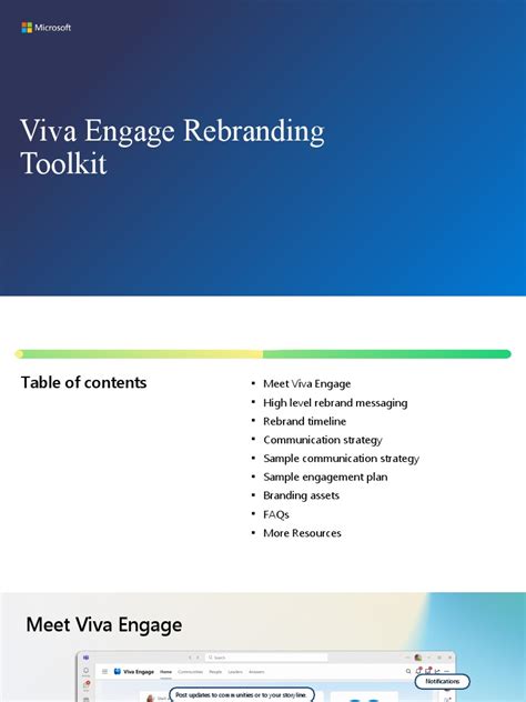 Viva Engage Rebranding Toolkit | PDF | Microsoft Outlook | Mobile App