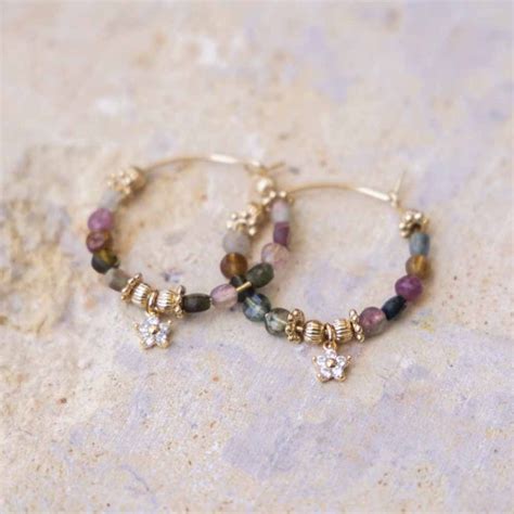 Boucles D Oreilles Daisy Brun Virginie Berman