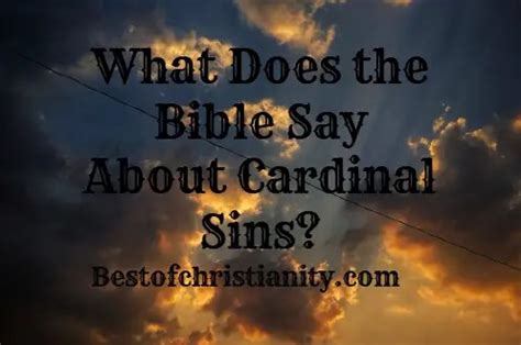 Cardinal Sin Examples | BEST OF CHRISTIANITY