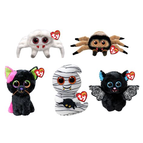 Ty Beanie Boos Set Of 5 Halloween 2024 Releases Regular Size 6 Inch Toys