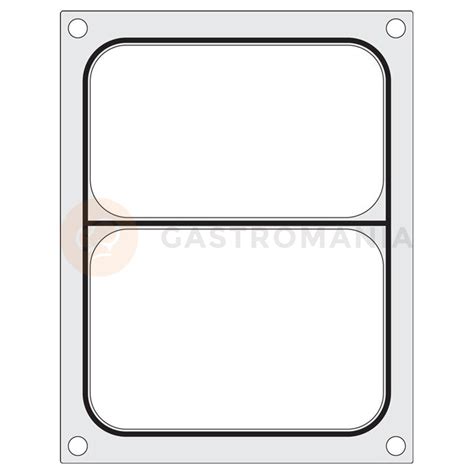 Matryca Do Zgrzewarki 976722 Pojemnik Dwudzielny 227x178 Mm HENDI