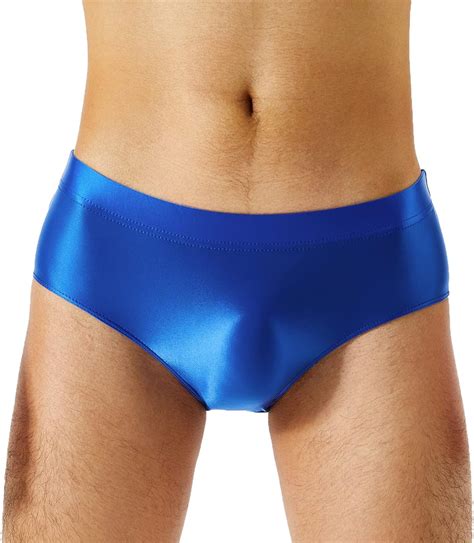 iiniim Herren Slips Low Rise Bikini Briefs Glanz Hotpants Männer