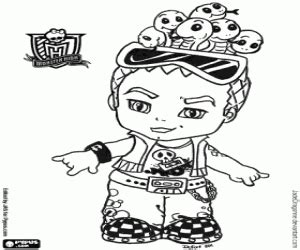 Monster High Baby Operetta Coloring Pages