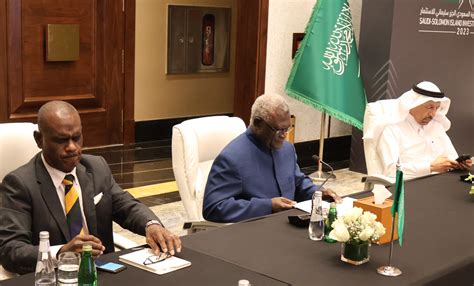 PM Sogavare Co Chairs Saudi Solomon Islands Investment Round Table In