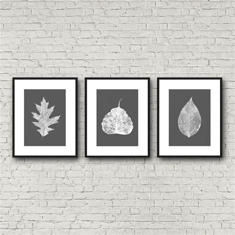 Skeleton Leaf Wall Art Leaf Prints Fall Leaf Art Set Wall - Etsy