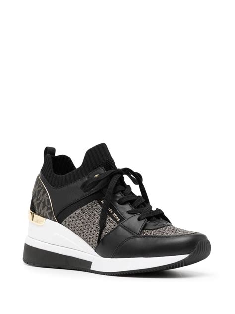 Michael Kors Georgie Knitted Wedge Sneakers Farfetch