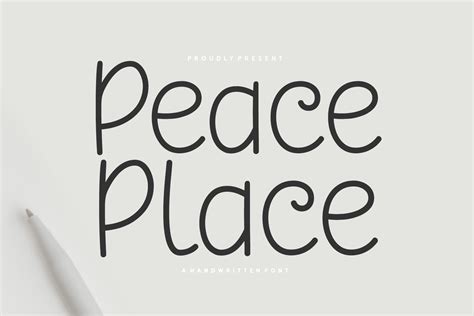 Peace Place Font By Creative Fabrica Fonts · Creative Fabrica