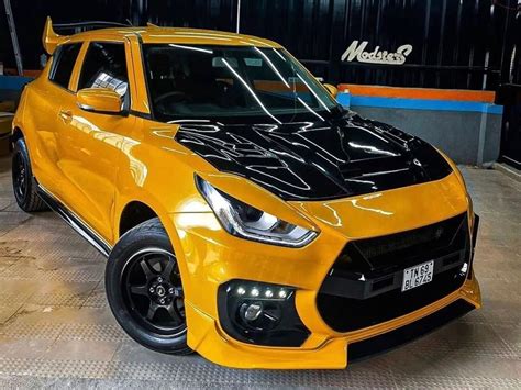 This Modified Maruti Swift Gets A Sporty ‘super Saiyan Inspired Makeover