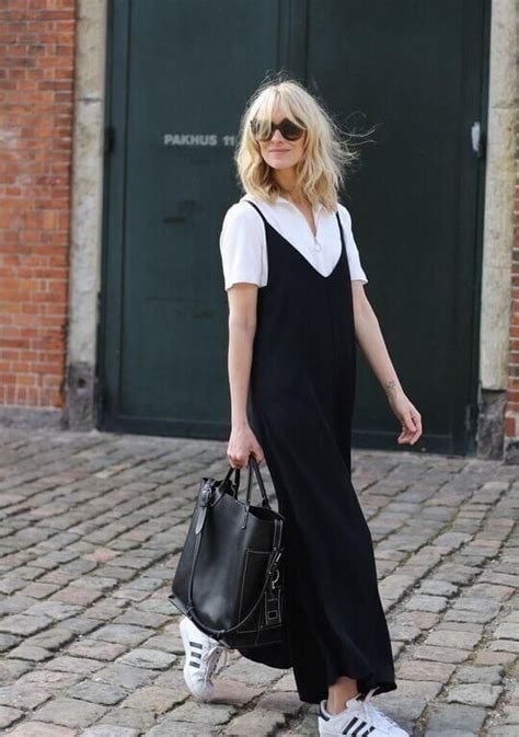 Платье-комбинация - с чем носить и сочетать | Slip dress outfit ...