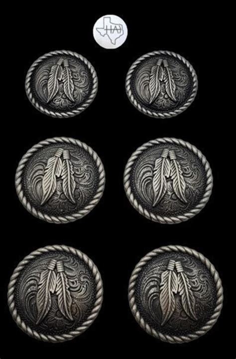 Texhas Products Texas Style Western Conchos Saddle Conchos Texas Conchos 1996310set Round