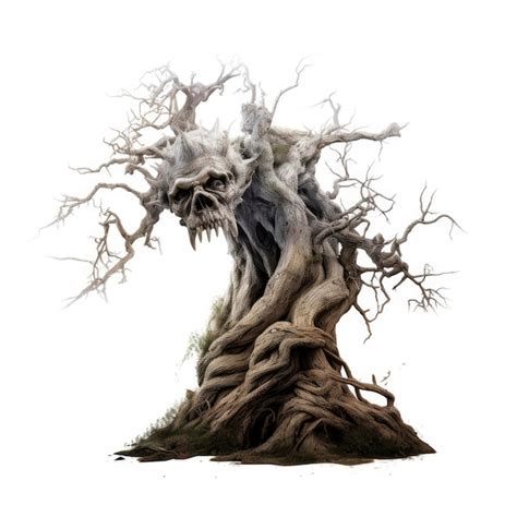 Premium Ai Image A Monster Tree Scary Tree