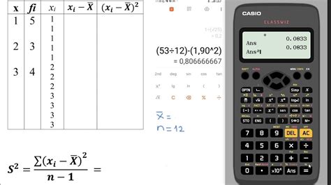 Varianza Calculadora Fórmula Youtube