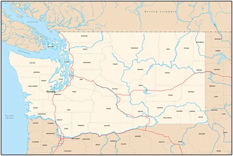 Printable Map Of Pacific Northwest – Printable Map of The United States