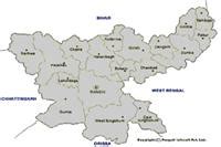 Political Map Of Jharkhand Physical Map Of Jharkhand