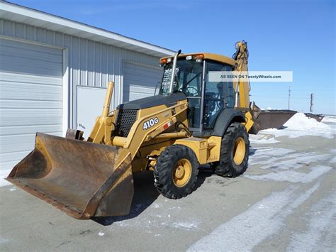 John Deere 410g Backhoe Loader 4x4 Ext Hoe Powershift