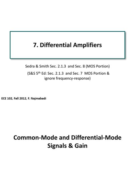 Pdf Differential Amplifier Dokumentips