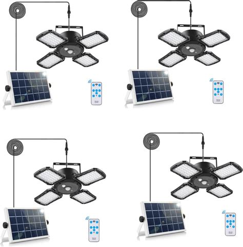 Amazon Solar Pendant Light Outdoor Indoor 4PCS 6500K IP65