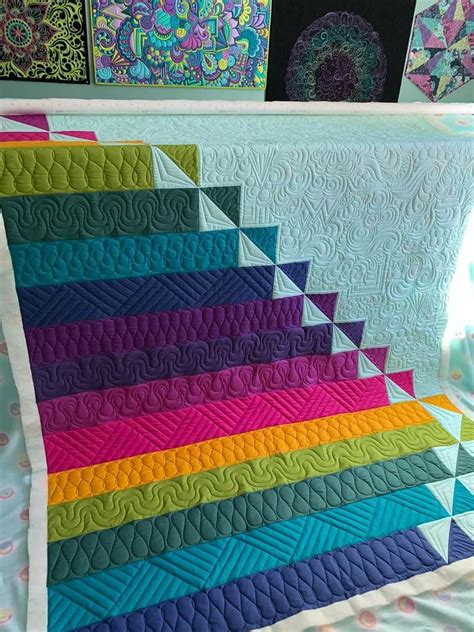 Rainbow Ombre Lucky Log Cabins Quilt Quilty Love Artofit