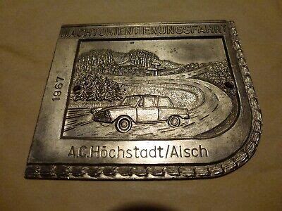 Badge Auto Car German Rally A C Hochstadt Aisch Porsche