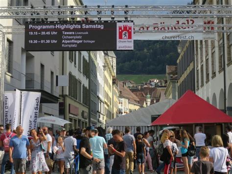 Churer Fest 2018 ging friedlich über Bühne M Dubach Barvermietung