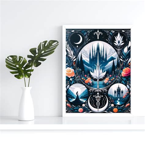 Prythian Artprint Acotar Print Velaris Print Nightcourt Prythian Courts